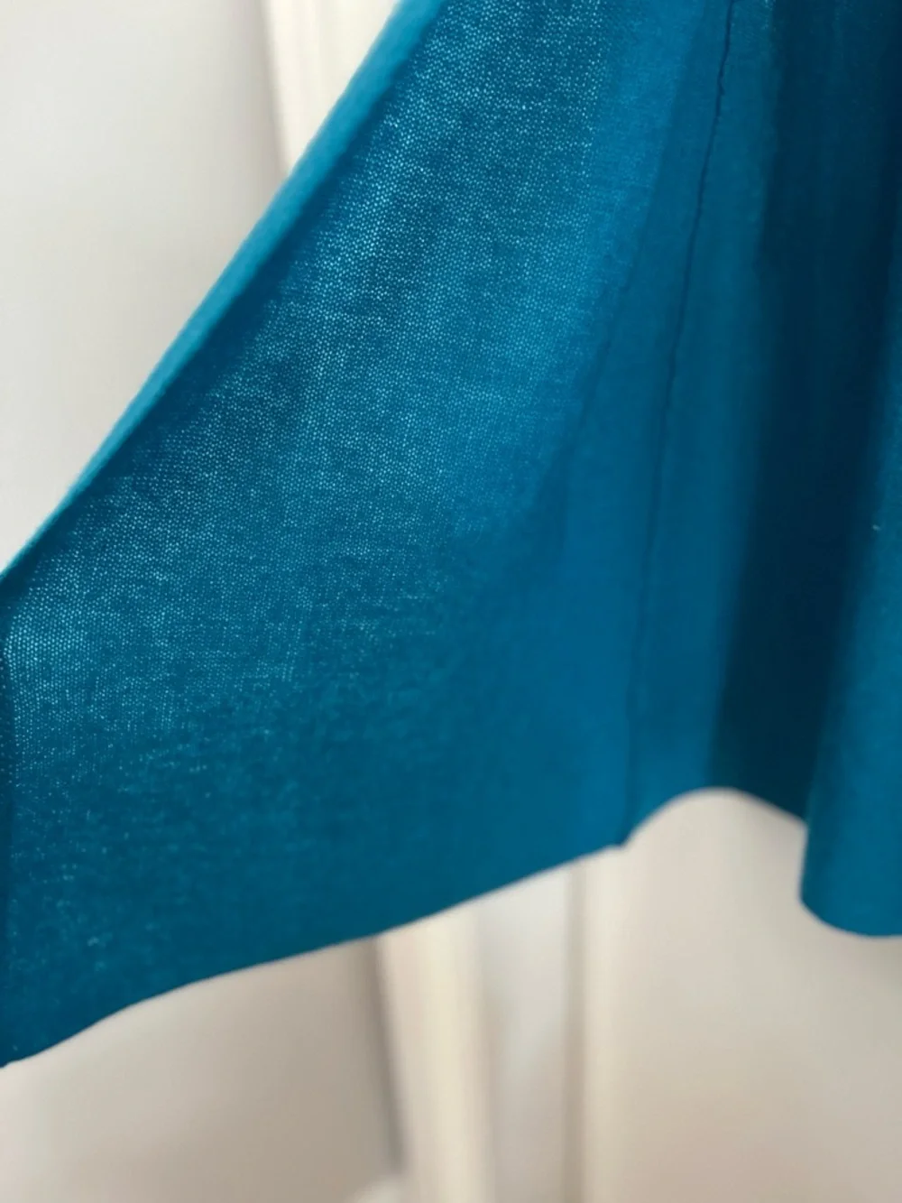 Viva Terra • NWT Teal Open-Front Lightweight Cashmere Cardigan - Picture 5 of 5